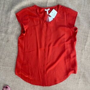 Joie Vibrant Red Blouse